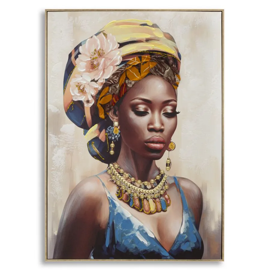 OBRAZ NA PŁÓTNIE W RAMIE AYDA -A- 72X4,5X102 cm